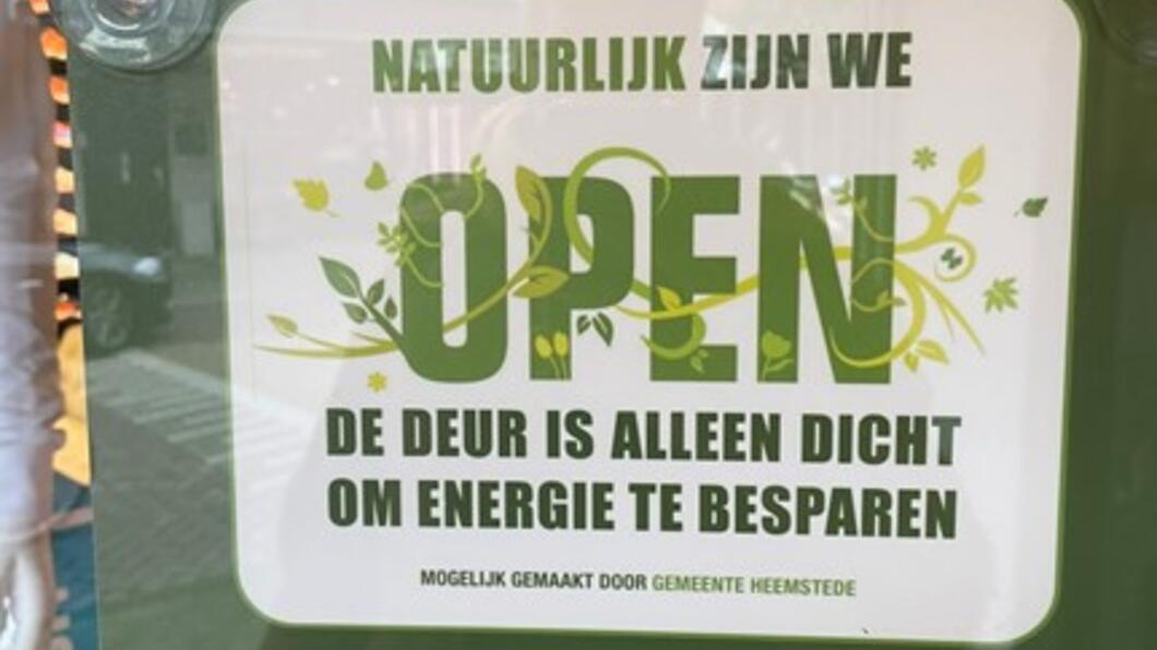 Affiche Natuurlijk zijn we open