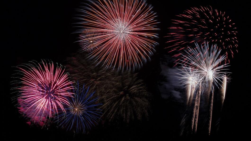 Vuurwerk in de lucht
