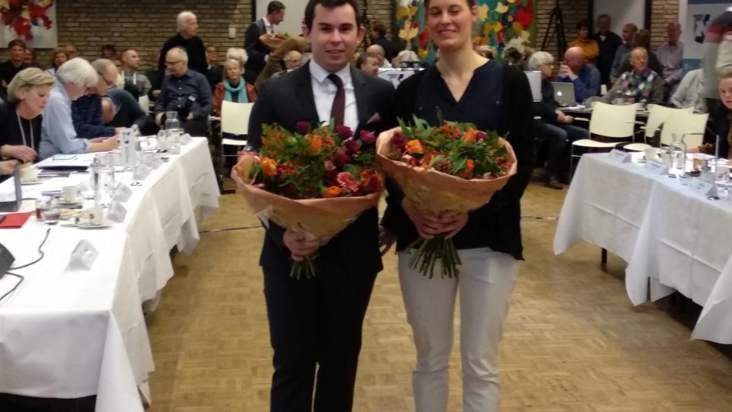 Cynthia Maan en Maurice Knijnenburg na hun installatie als commissielid Cynthia Maan en Maurice Knijnenburg geinstalleerd als commissielid.jpg