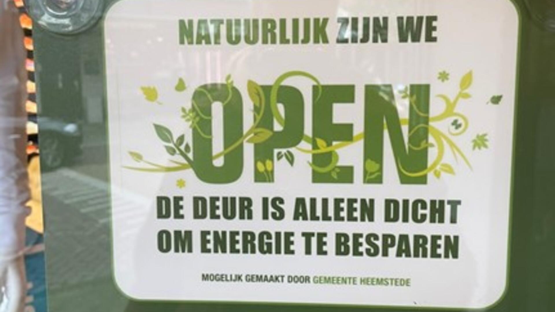Affiche Natuurlijk zijn we open